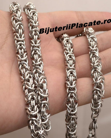 Lant Inox Argintiu Model Byzantine
