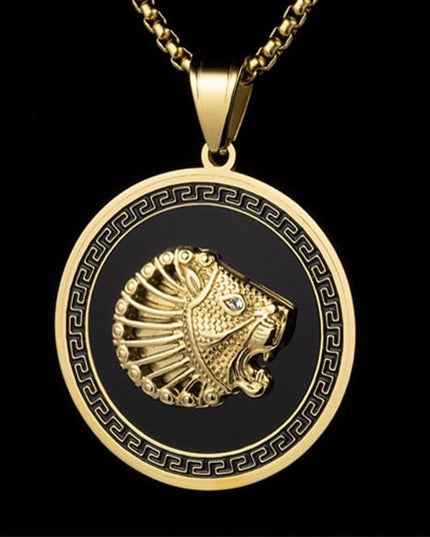 Lant Inox --black-- Si Medalion -lion