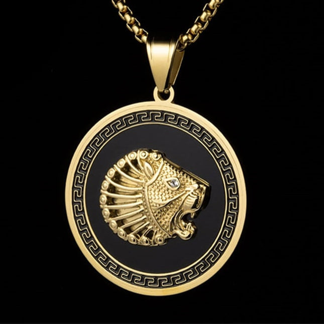 Lant Inox --black-- Si Medalion -lion