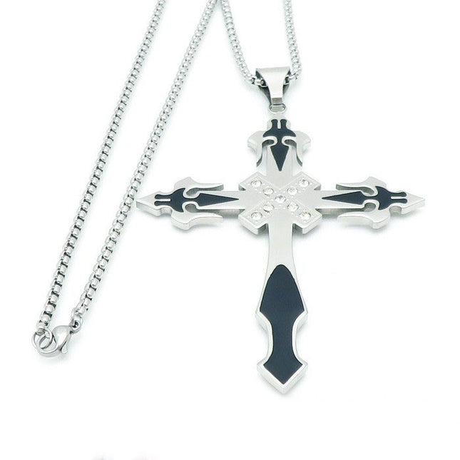Lant Si Cruciulita --- Mare- Inox