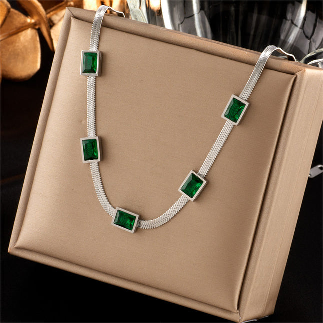 Lantisor Inox Aegintiu Snake Verde