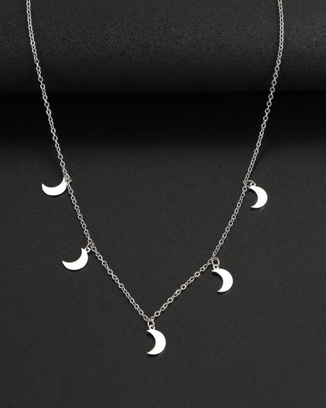 Lantisor Inox Argintiu Semi-luna