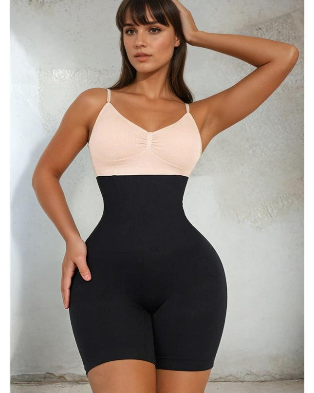 Lenjerie Modelatoare fara cusatura 4 Atele FlexiBoning -Seamless Boxer BLACK Impiedica Rularea