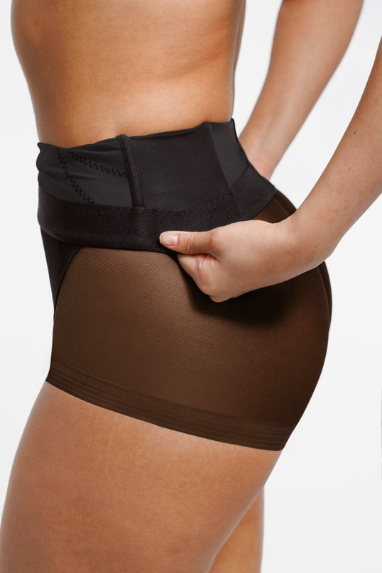 Lenjerie Modelatoare Neagră cu Talie Înaltă, Compresie Triplă, Cu Tije Metalice, Efect Ridicare Fese, Invizibilă Sub Rochii Aplatizarea Abdomenului