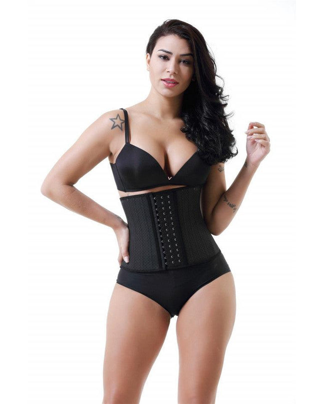 Mini Corset Modelator 25 Atele Corset Breathable -- De Vara-- Black 25 cm Inaltime Pentru o talie de Clepsidra