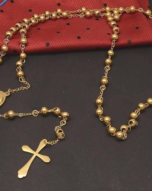 Rozariu Inox Cu Bile Deosebit Pentru Barbati Placat