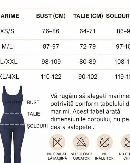 Salopetă Modelatoare Seamless Pentru Sala Neagra, Decolteu Patrat și Spate în U – Fitness si Casual