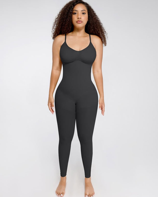 Salopetă Modelatoare Seamless Skins – Contur Perfect, Confort Maxim-BLACK Negru