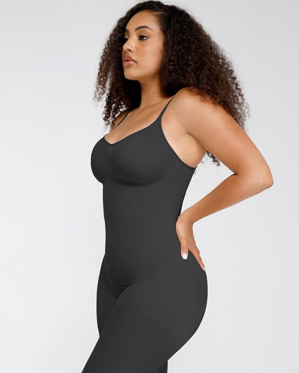 Salopetă Modelatoare Seamless Skins – Contur Perfect, Confort Maxim-BLACK Negru