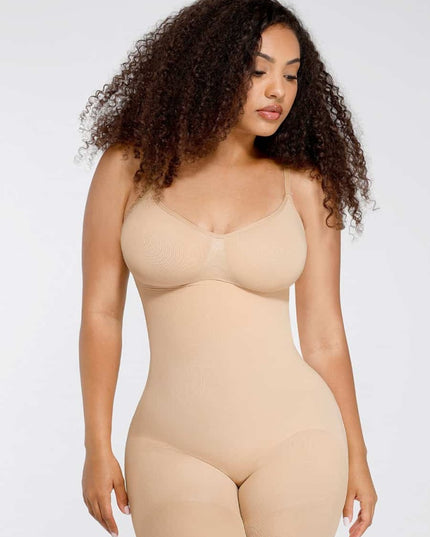 Salopetă Modelatoare Seamless Skins– Contur Perfect, Confort Maxim Cu efect de Compresie-NUDE