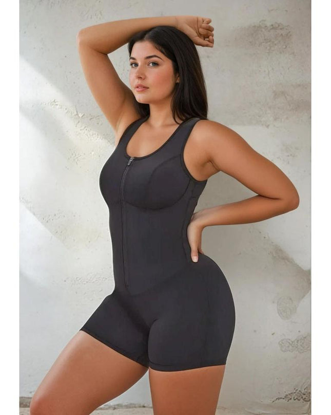Salopeta Modelatore Cu compresie Foarte Mare, Pentru Antrenament , Fitness sau Alergat Negru / Black