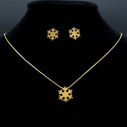 Set -fulg Nea- Lantisor Cu Pandantiv + Cercei Inox