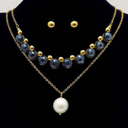 Set Lant+ Cercei Cameleon Fashion Gold -pearls
