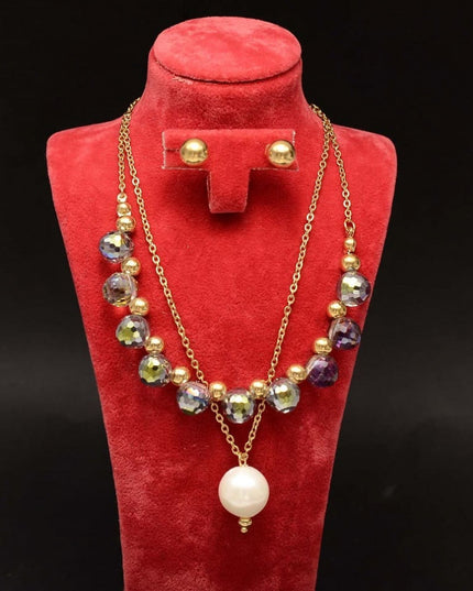 Set Lant+ Cercei Cameleon Fashion Gold -pearls