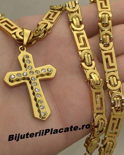 Set Lant+cruce- - Auriu