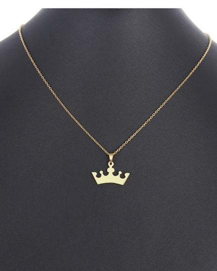 Set Lant+ Pandantiv Crown Gold ---finut