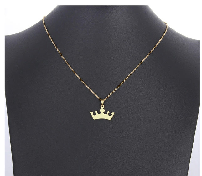 Set Lant+ Pandantiv Crown Gold ---finut
