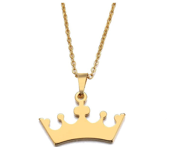 Set Lant+ Pandantiv Crown Gold ---finut