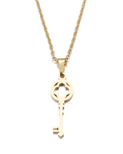 Set Lant+ Pandantiv Lover's Fashion Key Gold---finut