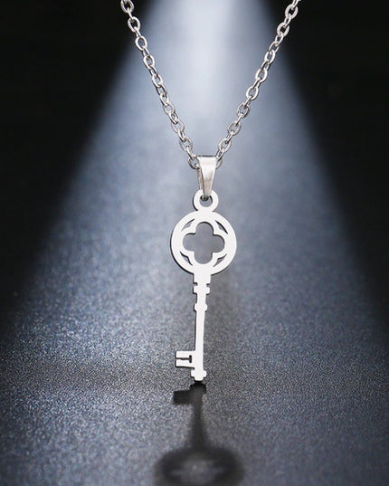 Set Lant+ Pandantiv Lover's Fashion Key Silver---finut