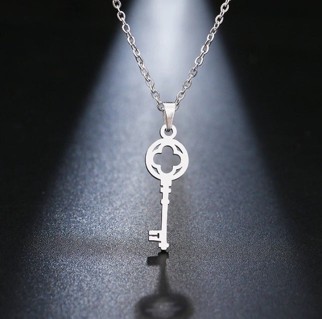 Set Lant+ Pandantiv Lover's Fashion Key Silver---finut