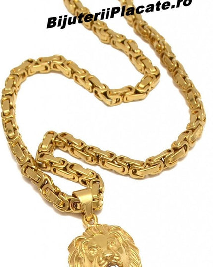 Set Lant +pandantiv Model Byzantine Ton Auriu