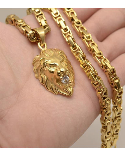 Set Lant +pandantiv Model Byzantine Ton Auriu