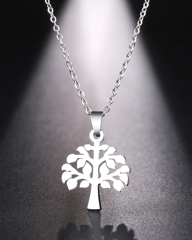Set Lant+ Pandantiv Pomul Vietii Silver -finut