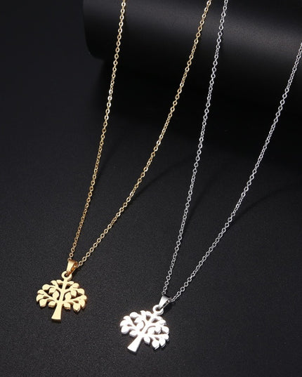 Set Lant+ Pandantiv Pomul Vietii Silver -finut