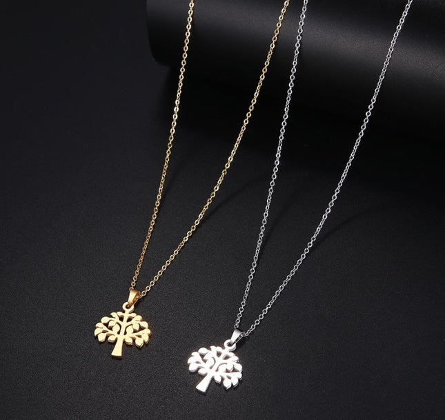Set Lant+ Pandantiv Pomul Vietii Silver -finut