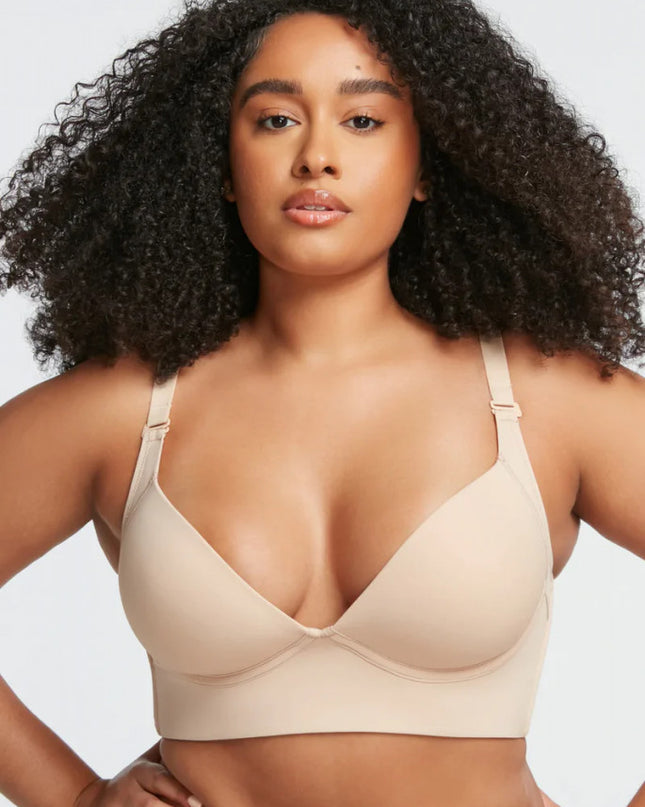 Sutien Cu Bretele Ajustabile Lat in Spate Push-up CU Sarma Culoare Nude