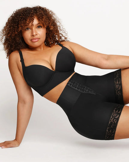 Sutien Cu Bretele Ajustabile Lat in Spate Push-up CU Sârmă Negru Comod