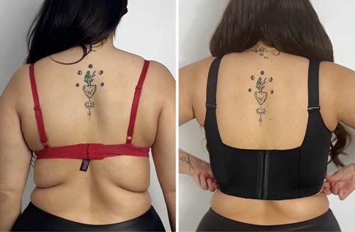 Sutien Cu Bretele Ajustabile Lat in Spate Push-up CU Sârmă Negru Comod