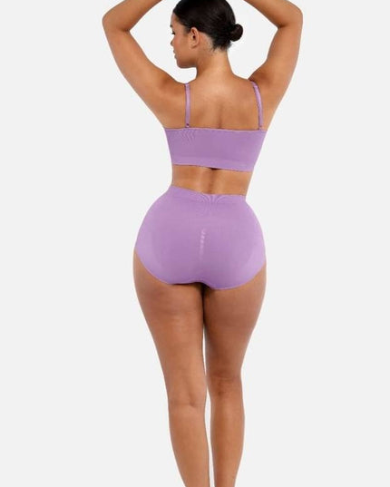 Sutien Modelator Skin Efect Push Up, Fara Cusaturi , Cu Bretele Ajustabile, Culoare Mov