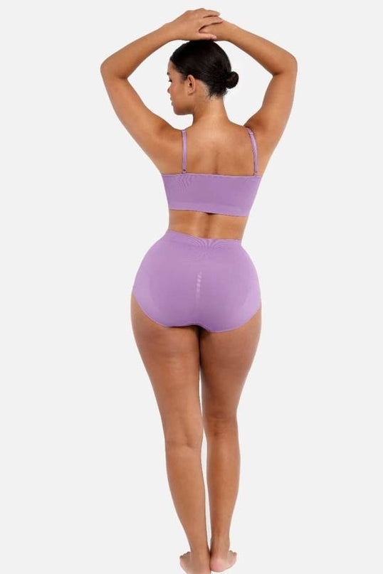Sutien Modelator Skin Efect Push Up, Fara Cusaturi , Cu Bretele Ajustabile, Culoare Mov