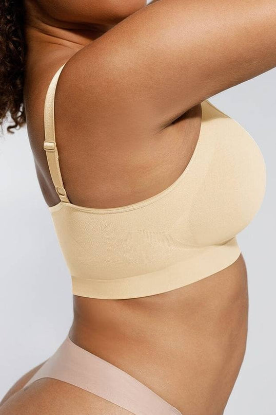 Sutien Modelator Skin Fara Prindere Mos si Baba, Cu Bretele Ajustabile, Nude Deschis