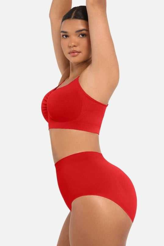 Sutien Modelator Skin fara prindere Mos si Baba, Cu Bretele Ajustabile, Rosu