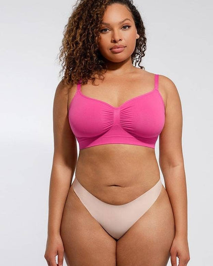 Sutien Modelator Skin fara prindere Mos si Baba, Cu Bretele Ajustabile, Roz