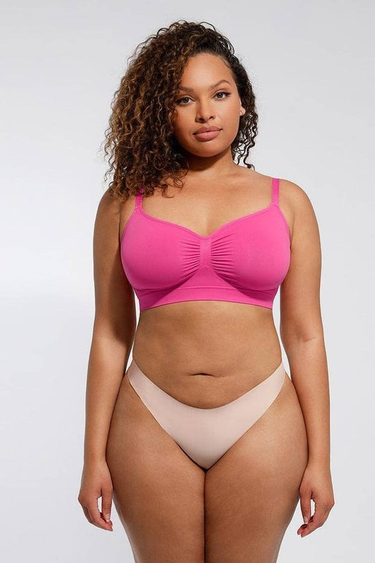 Sutien Modelator Skin fara prindere Mos si Baba, Cu Bretele Ajustabile, Roz