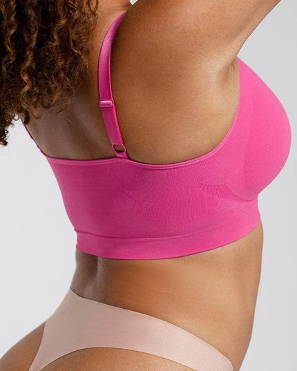 Sutien Modelator Skin fara prindere Mos si Baba, Cu Bretele Ajustabile, Roz
