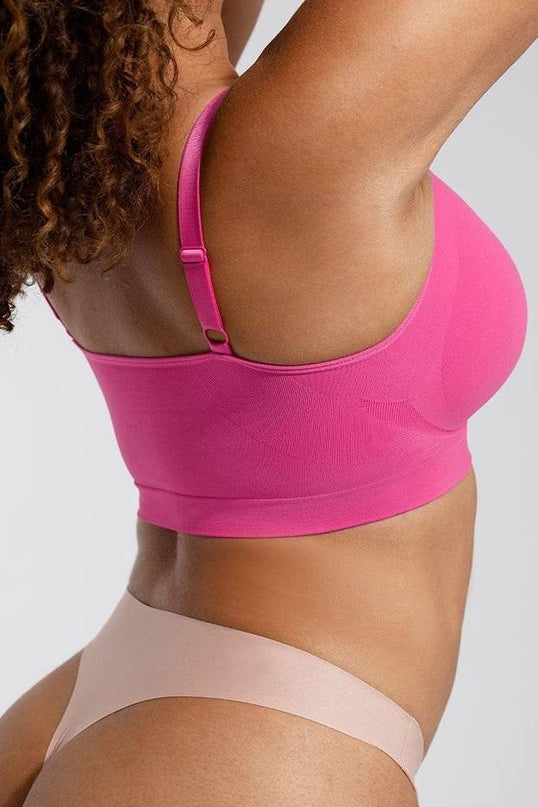 Sutien Modelator Skin fara prindere Mos si Baba, Cu Bretele Ajustabile, Roz