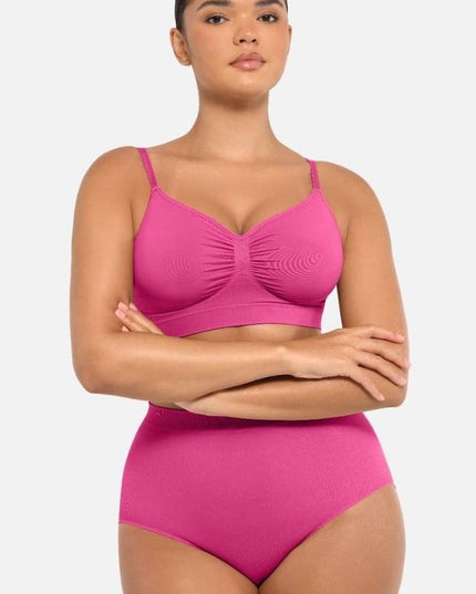 Sutien Modelator Skin fara prindere Mos si Baba, Cu Bretele Ajustabile, Roz