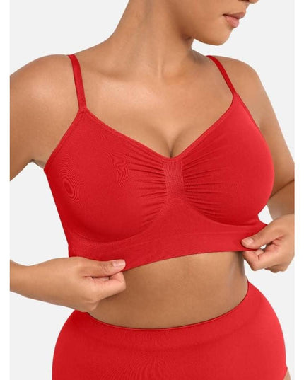 Sutien Modelator Skin fara prindere Mos si Baba, Cu Bretele Ajustabile, Rosu