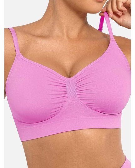 Sutien Modelator Skin Fara Prindere Mos si Baba, Cu Bretele Ajustabile, Roz deschis
