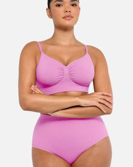 Sutien Modelator Skin Fara Prindere Mos si Baba, Cu Bretele Ajustabile, Roz deschis