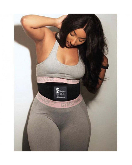 Centura Modelatoare Talie Si Abdomen, Centura Fitness Neopren Pentru Slabit si Sala Negru