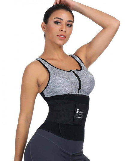 Centura Modelatoare Talie Si Abdomen, Centura Fitness Neopren Pentru Slabit si Sala Negru