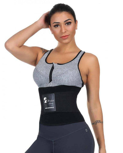 Centura Modelatoare Talie Si Abdomen, Centura Fitness Neopren Pentru Slabit si Sala Negru