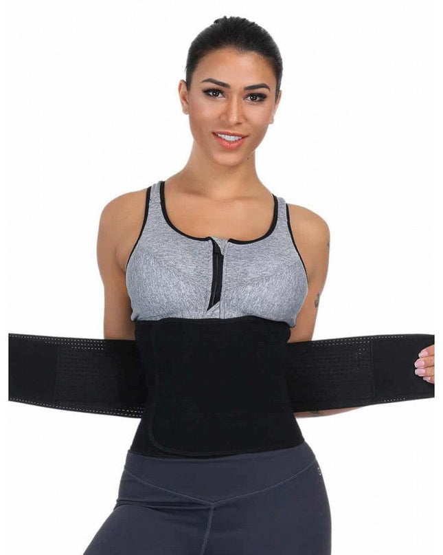 Centura Modelatoare Talie Si Abdomen, Centura Fitness Neopren Pentru Slabit si Sala Negru