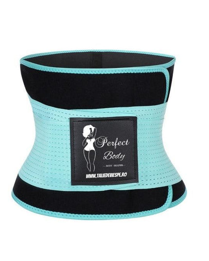 Centura Modelatoare Talie Femei, Modelare Abdomen Si Talie, Centura- Xtreme Waist-Turcoaz-Sala de Sport